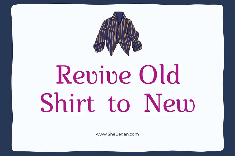 Restore Old T-Shirt to Original Size and Shape Reviving an Old Shirt to New