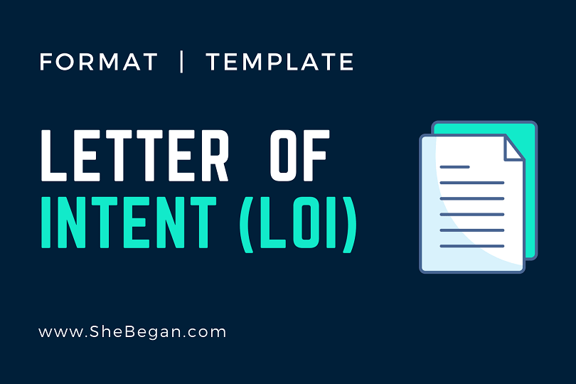 Letter of Intent (LOI) Letter of Intent Template and Format