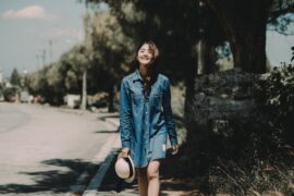 What Color Leggings to Wear with Denim Dress?
