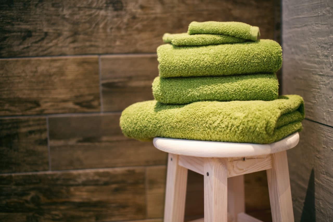 bath towel as bridal gift