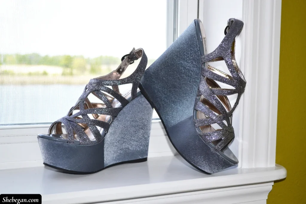 Wedge heels put together