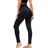 High Waisted Leggings for Women - Soft Athletic Tummy Control Pants for Running Cycling Yoga Workout - Reg & Plus Size Black High Waisted Leggings for Women - Soft Athletic Tummy Control Pants for Running Cycling Yoga Workout - Reg & Plus Size Black