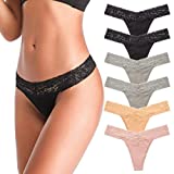 Underwear Women, T Back Low Waist See Through Panties Cotton Seamless Lace Thongs for Women Underwear Women, T Back Low Waist See Through Panties Cotton Seamless Lace Thongs for Women