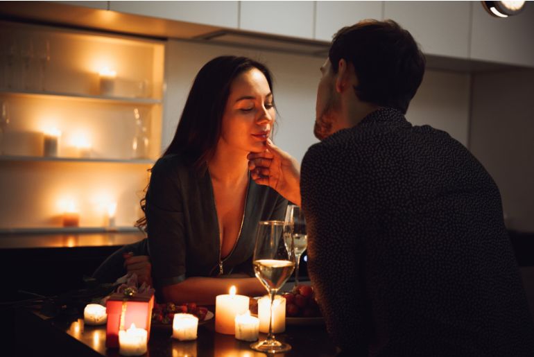Candlelit dinner
