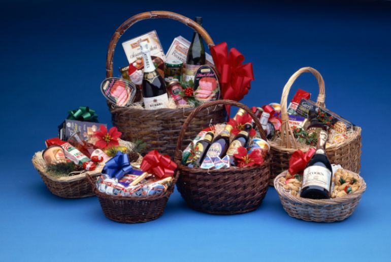 Homemade gift basket