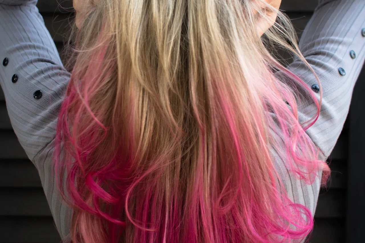 Bleached hair