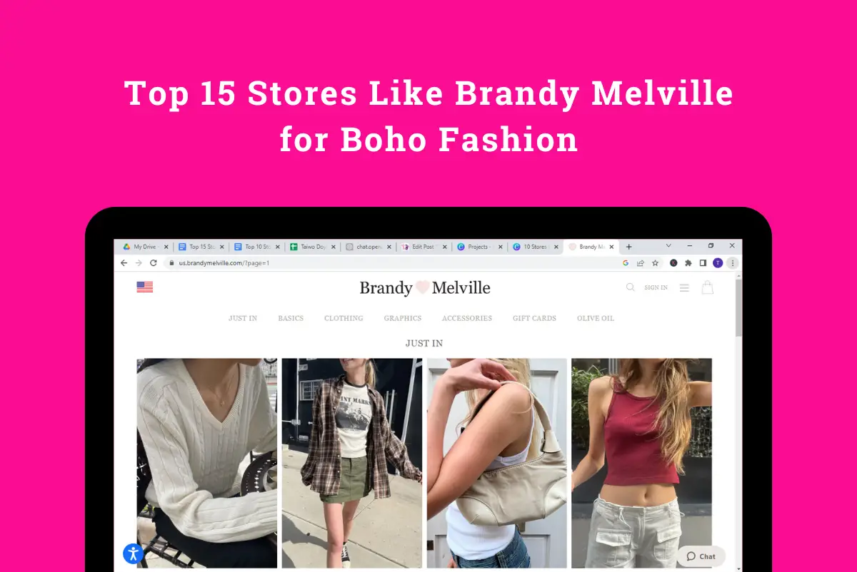 Top 15 Stores Like Brandy Melville for Boho Fashion in 2023