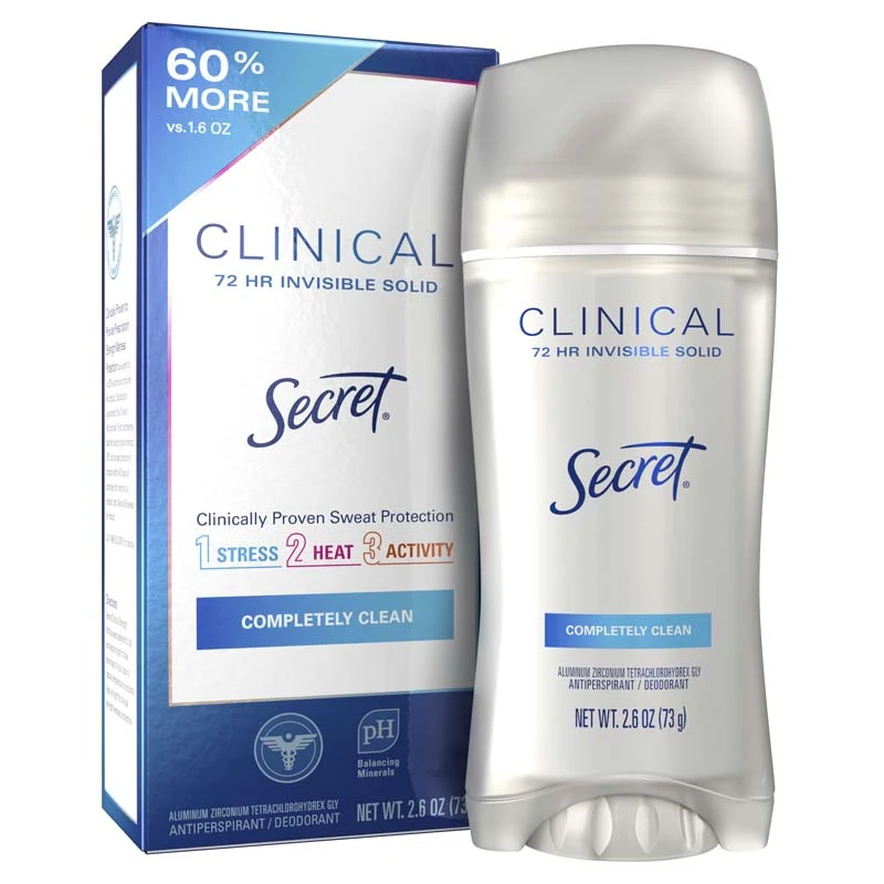 CLINICAL STRENGTH INVISIBLE SOLID ANTIPERSPIRANT DEODORANT

