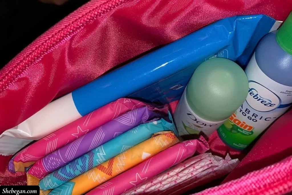 Period kit for a school girl
