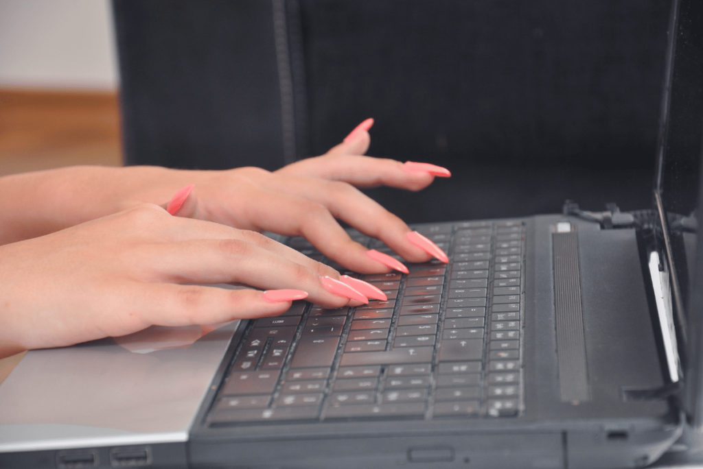 How To Type With Long Acrylic Nails