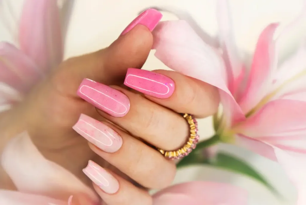 Coffin or Ballerina shaped nails