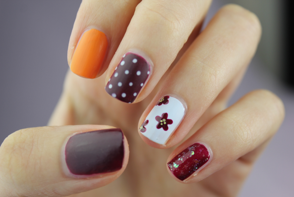 Fimo nail stickers