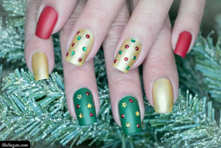 Christmas Tree Nail Designs
