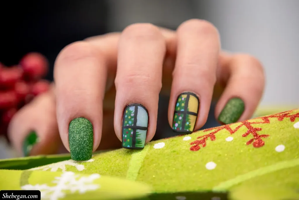 Christmas Tree Nail Designs