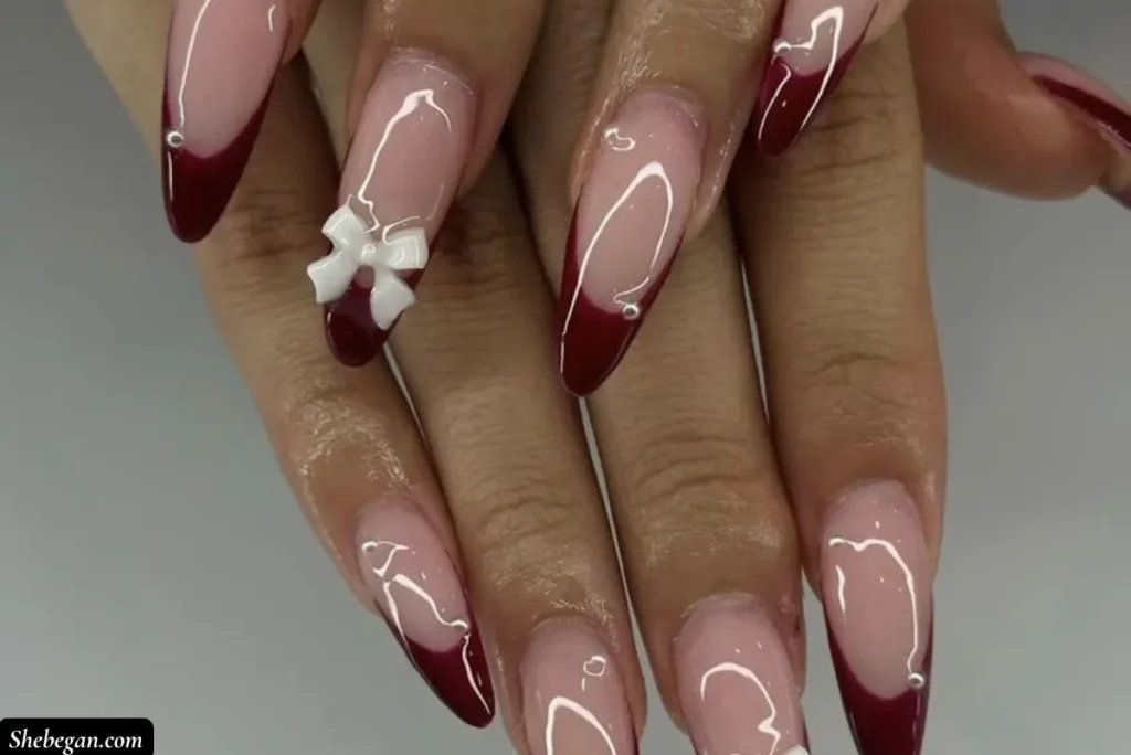 Red Christmas Nail Design Ideas