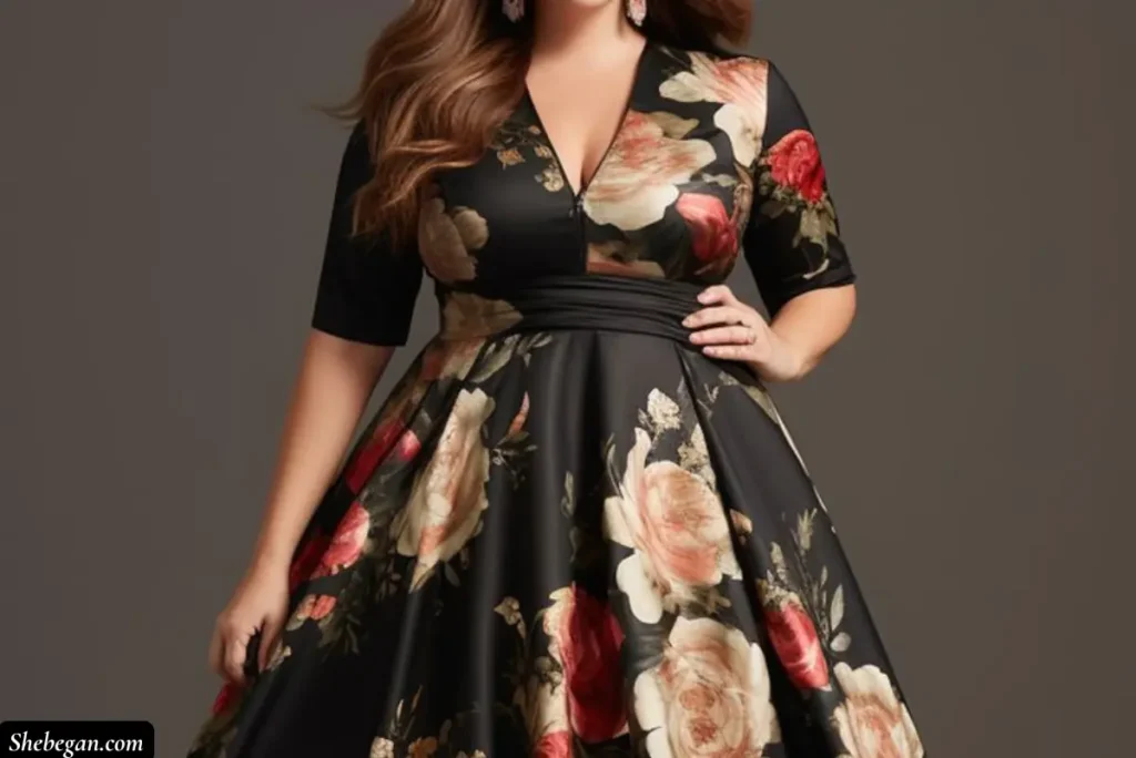 Outfits for Plus-Size Women’s Office Christmas Parties