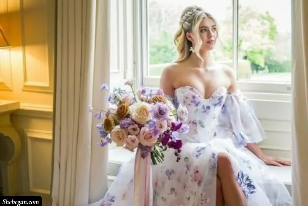 Non-White Winter Wedding Dresses for Older Brides