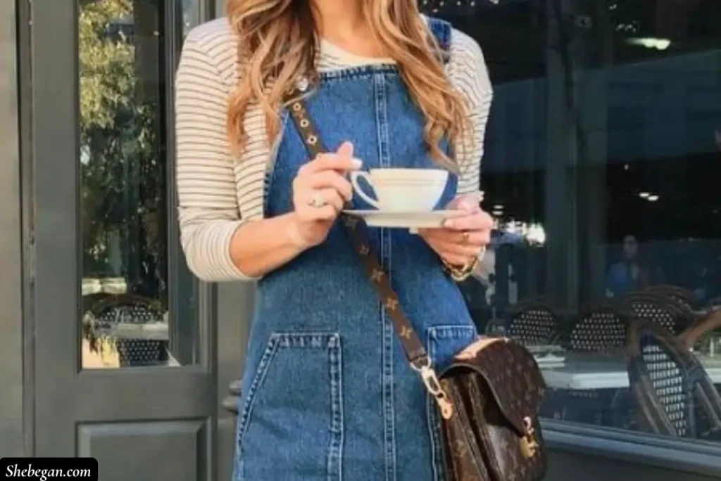 How to Style a Denim Dress in Winter for Women Over 50