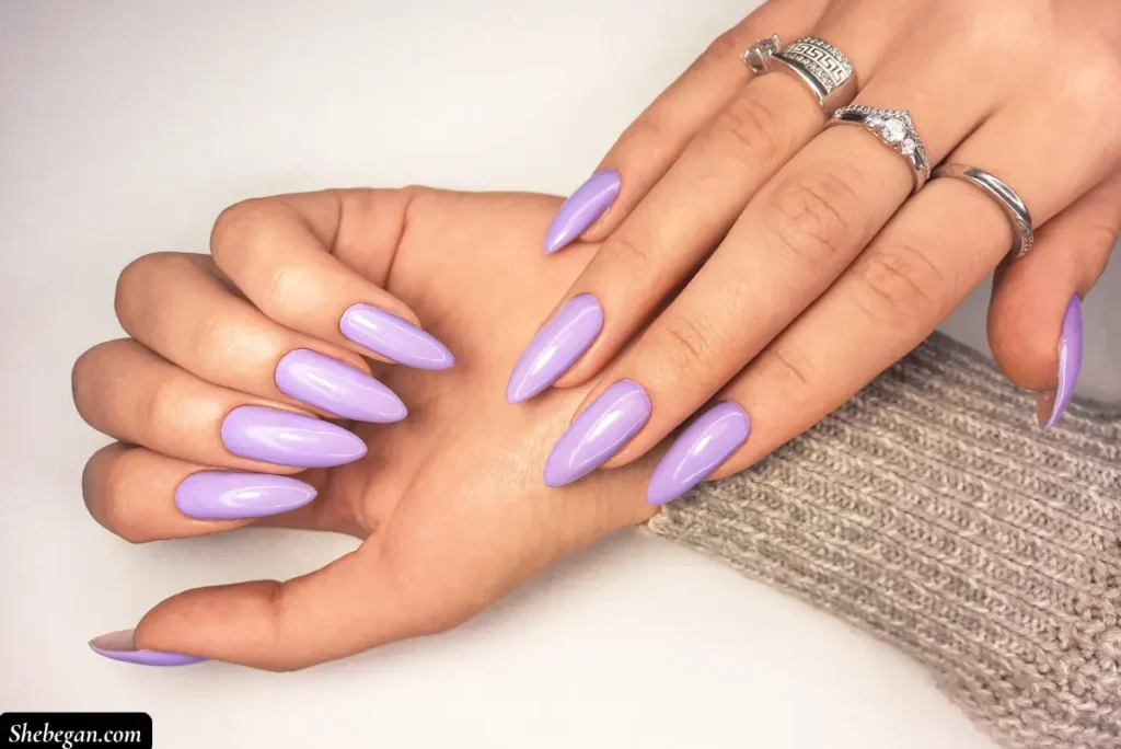 Nail Polish Colors for Blue Dress