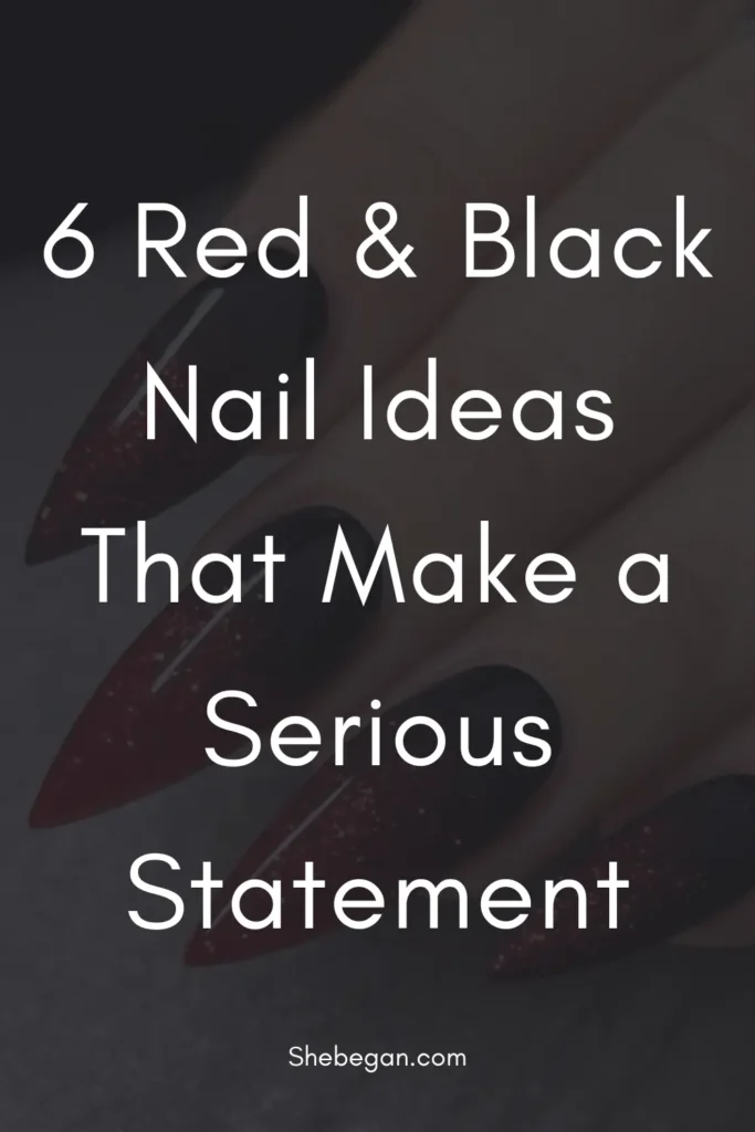 Red and Black Nail Designs