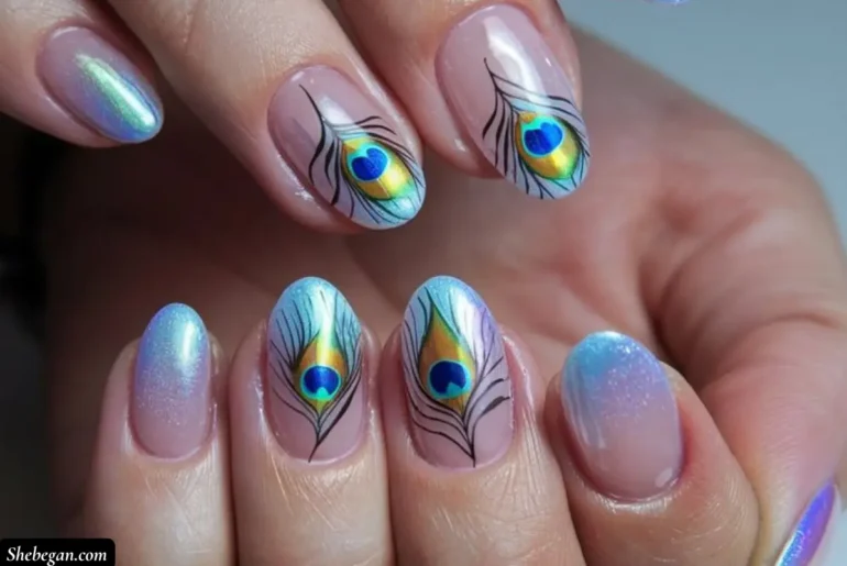 Feather Nail Designs