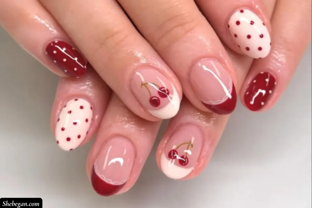 Cute nails for school kids