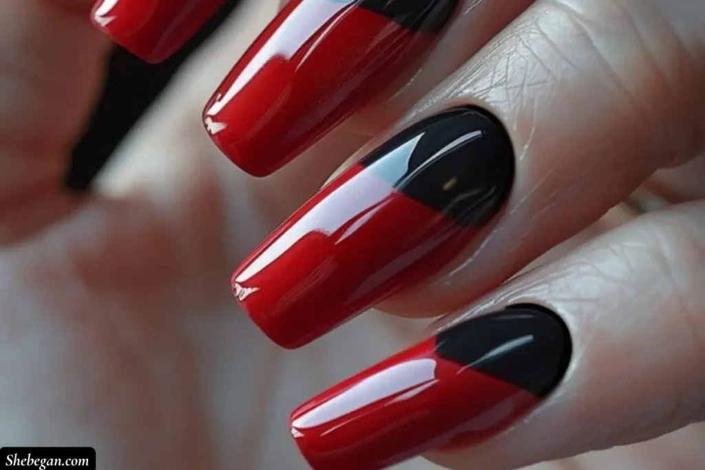 Red and Black Nail Designs