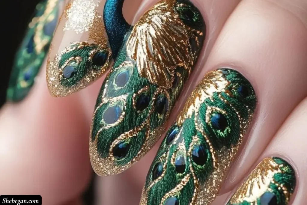 Feather Nail Designs