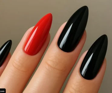 Red and Black Nail Designs