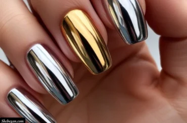 Silver and Gold Nail Designs