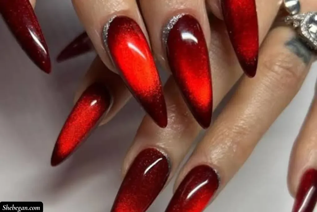 Red and Black Nail Designs