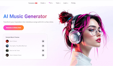 FlexClip AI Music Generator