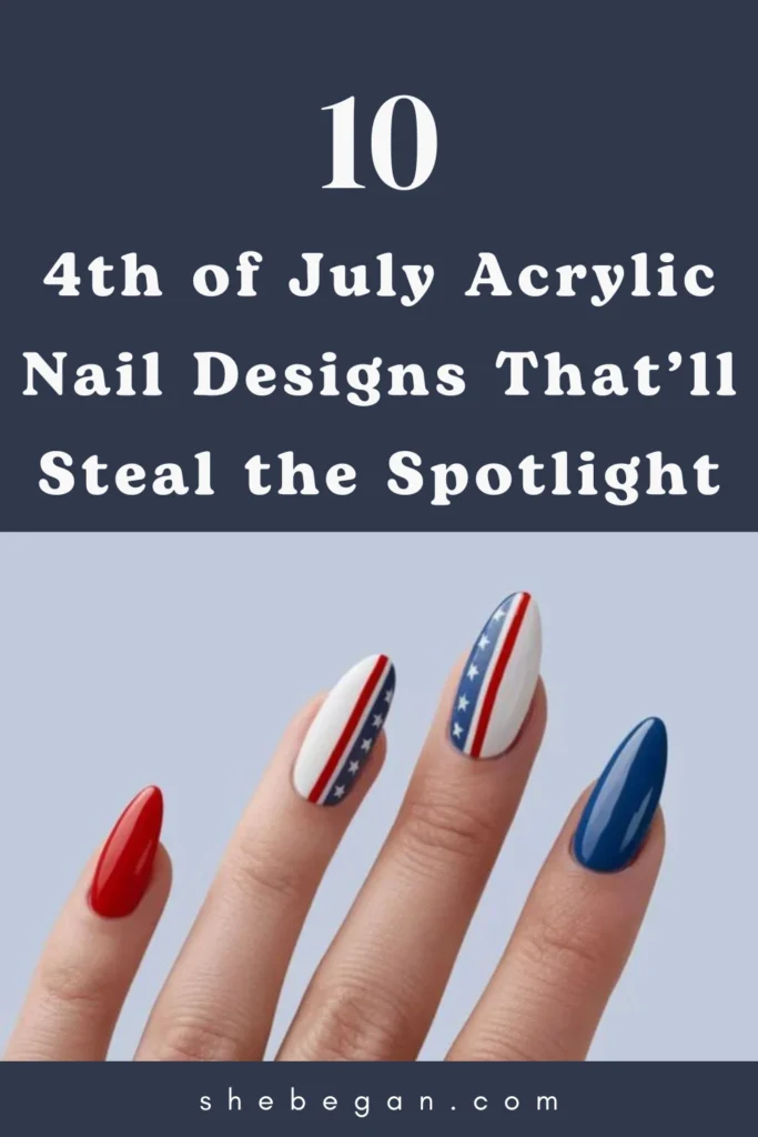 4th of July Acrylic Nail Designs
