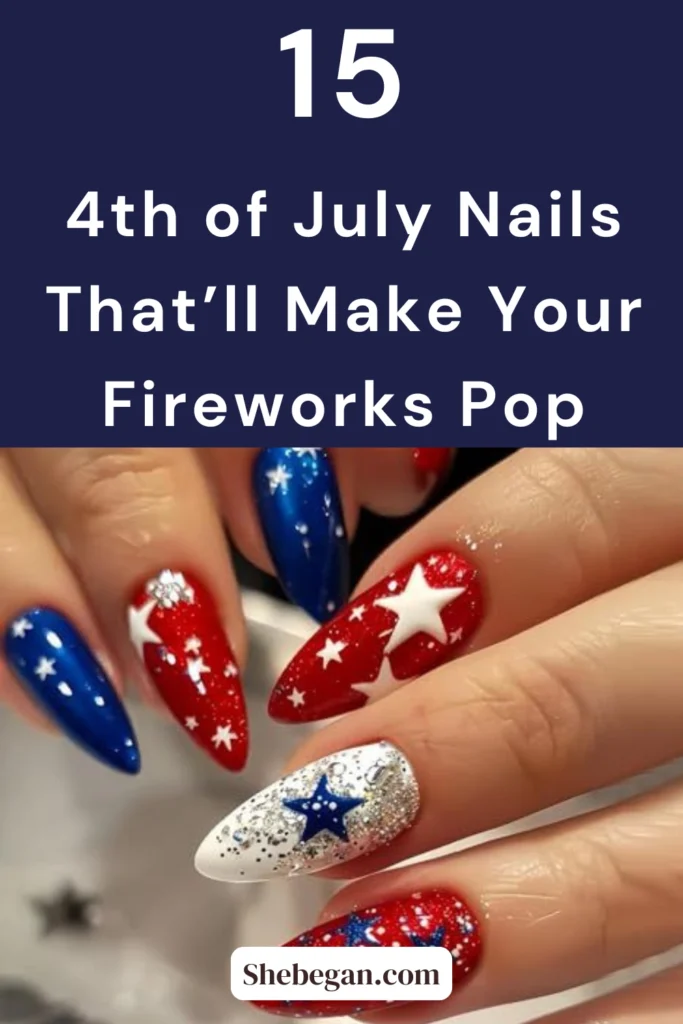 4th of July Acrylic Nail Designs