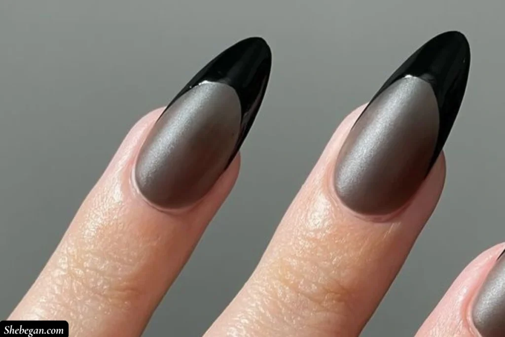 Black Acrylic Nail Designs