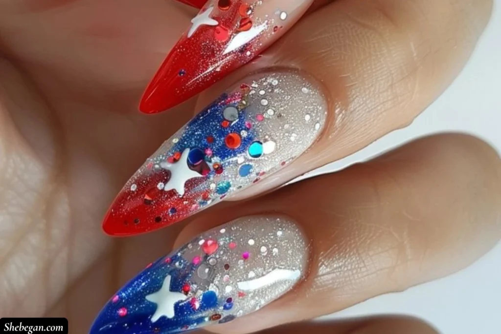 4th of July Acrylic Nail Designs