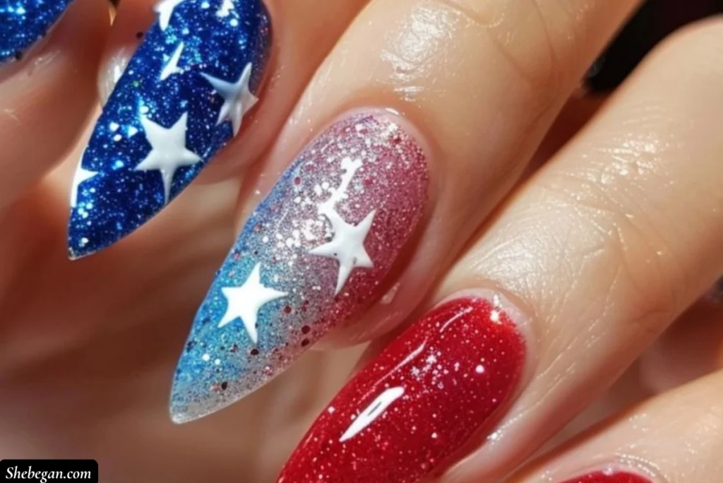 4th of July Acrylic Nail Designs