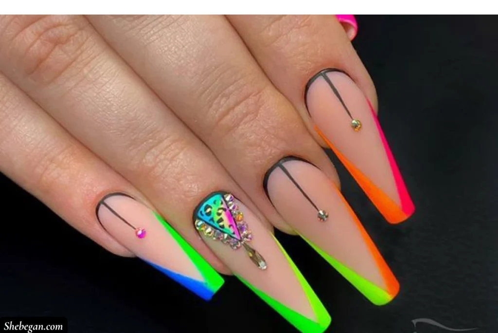 Coffin Acrylic Nail Ideas
