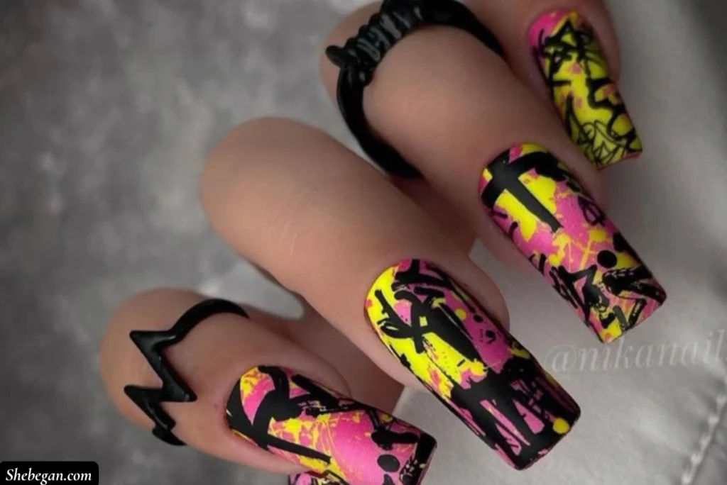 Coffin Acrylic Nail Ideas