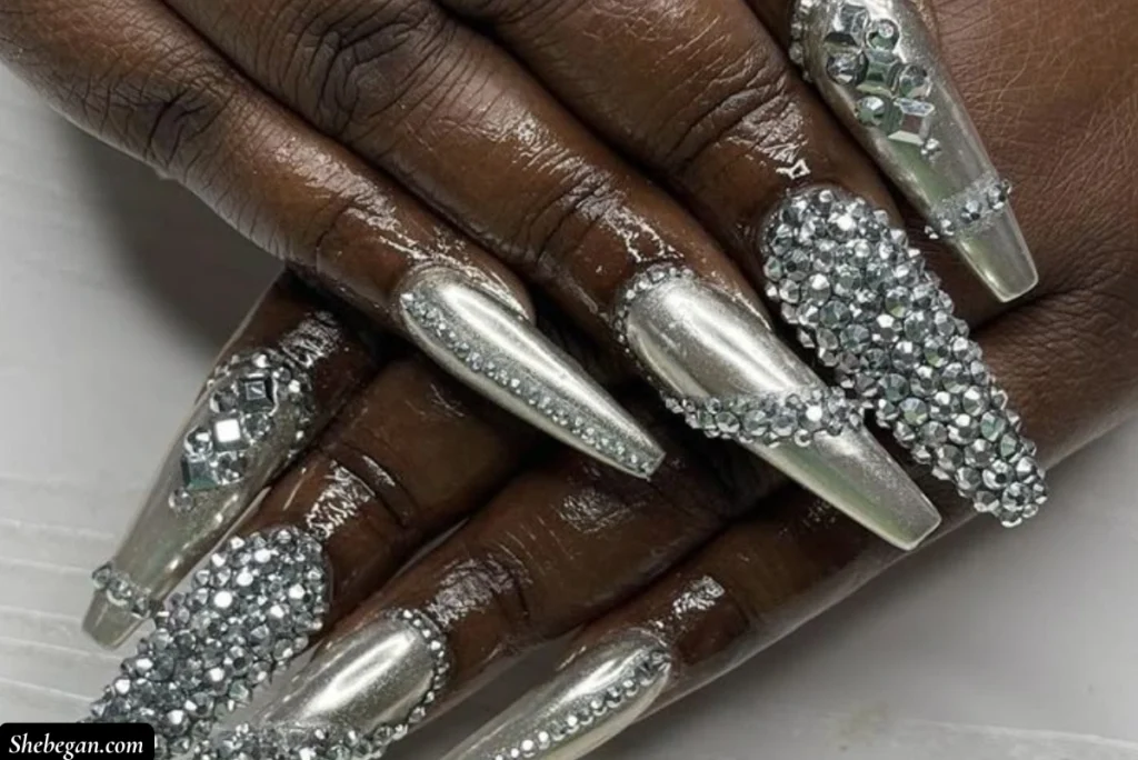 Coffin Acrylic Nail Ideas