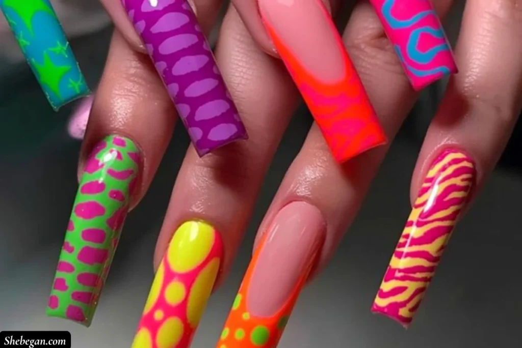 Coffin Acrylic Nail Ideas