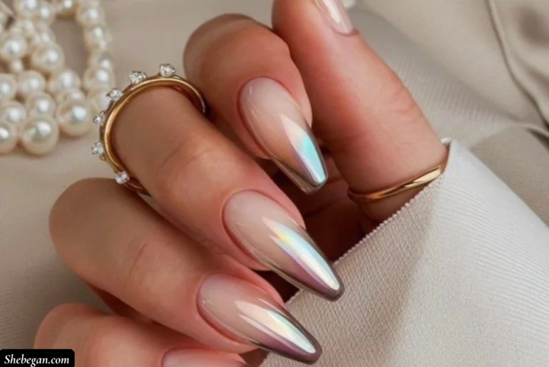 Rose Gold French Manicure Ideas