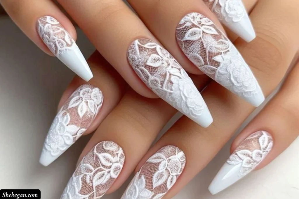 Wedding French Manicures for Brides