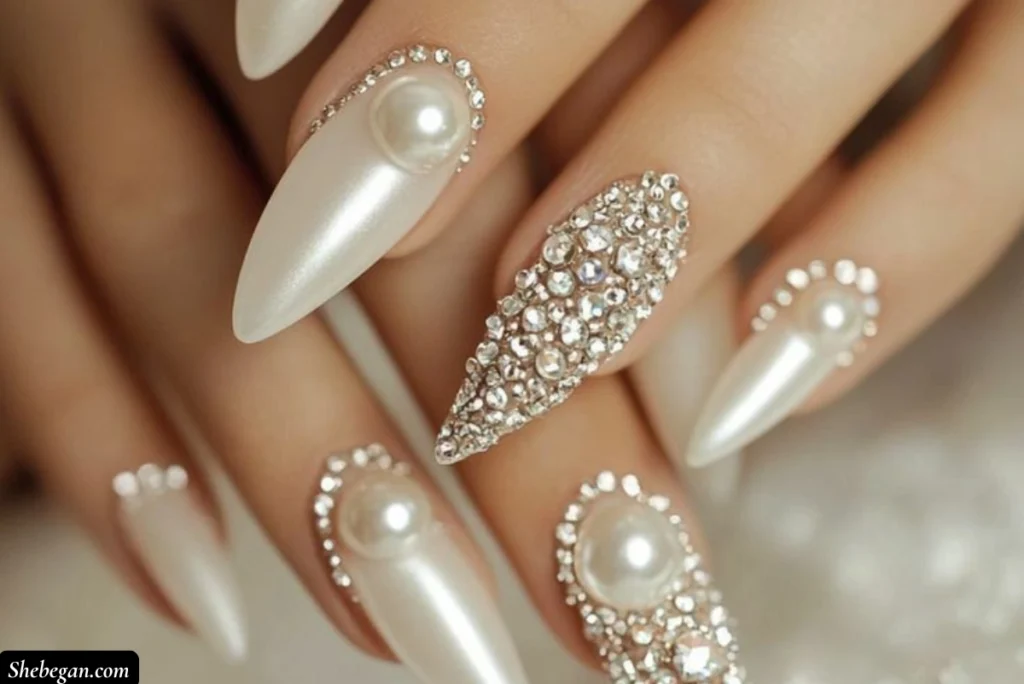 Wedding French Manicures for Brides
