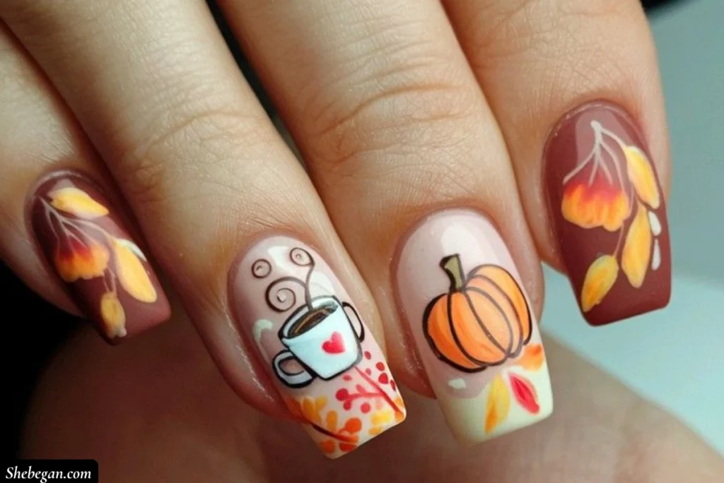 Thanksgiving Nail Designs Ideas