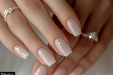 Wedding French Manicures for Brides
