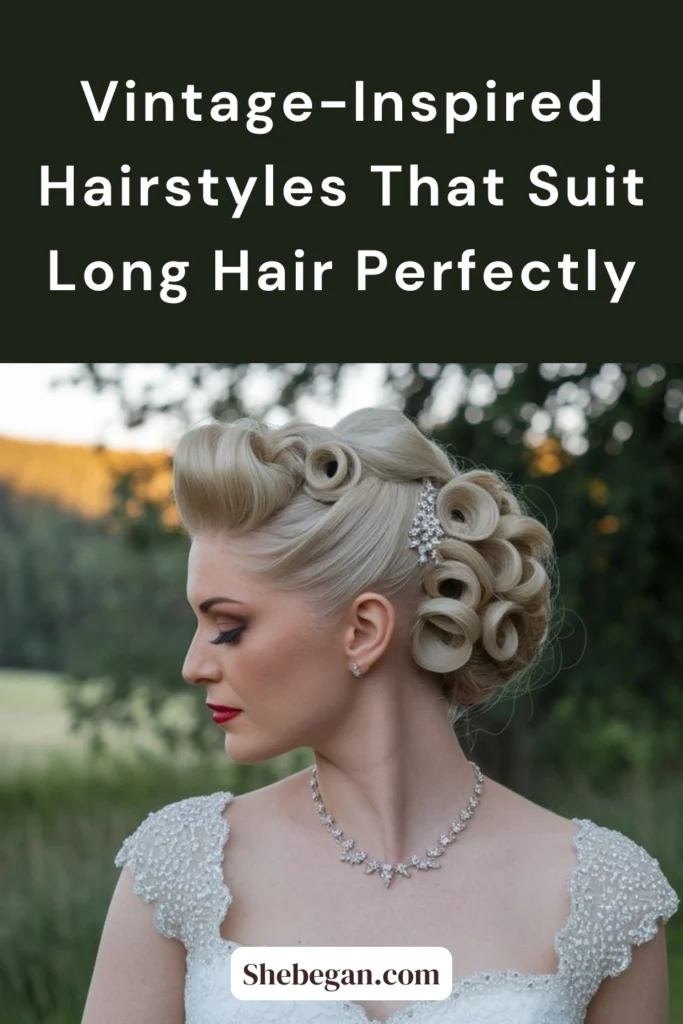 Vintage-Inspired Hairstyles That Suit Long Hair Perfectly