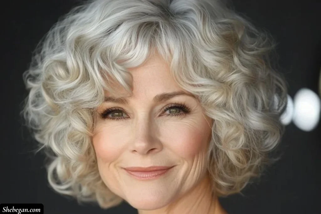 Curly Hair Ideas for Women Over 60