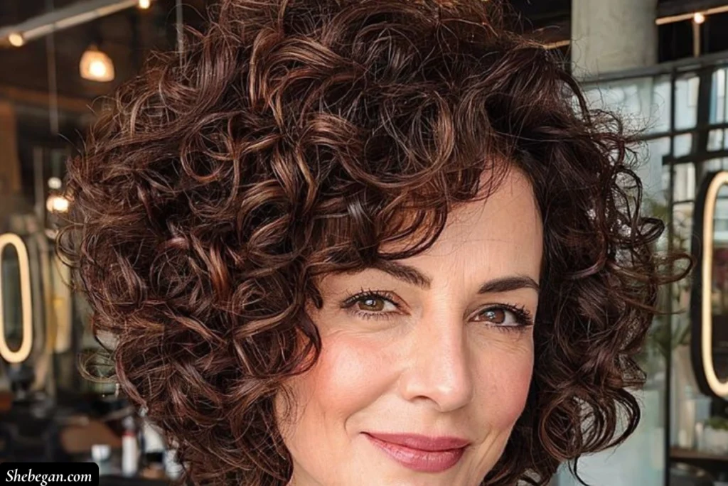 Curly Hair Ideas for Women Over 60