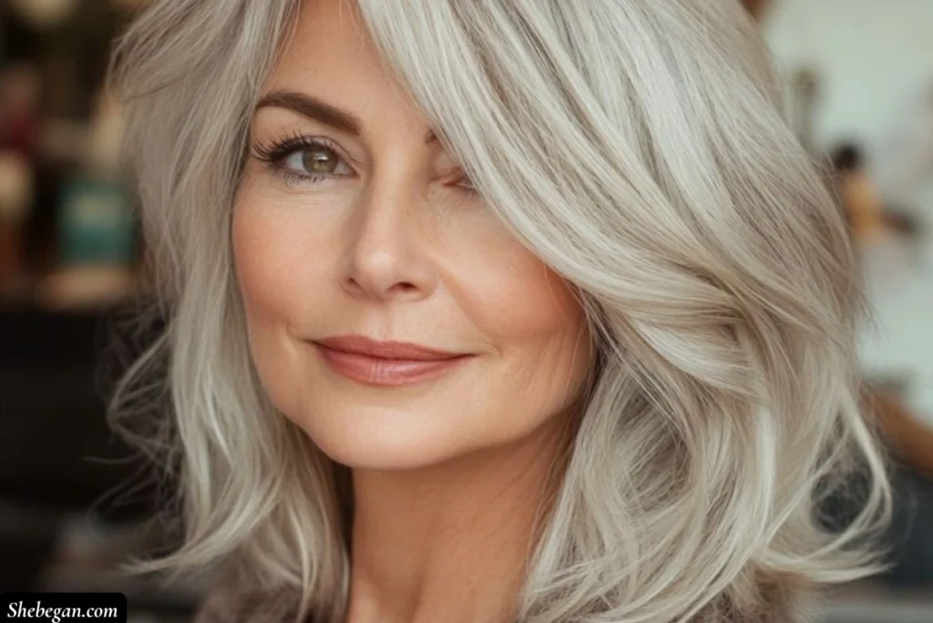 Shoulder-Length Hair Ideas for Women Over 60